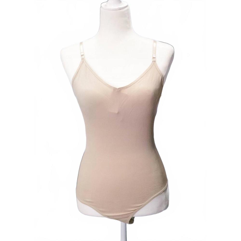 NEW PEARLLE women's bodysuit undergarment in beige